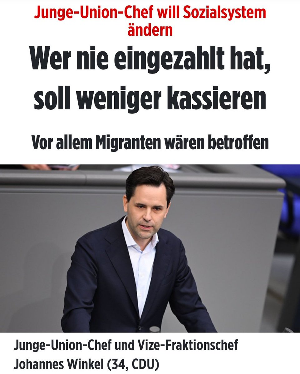 zukunft37's tweet photo. Erstaunlich, wie klar auch CDU'ler die Dinge sehen können, wenn ihnen der Ars... auf Grundeis geht!
Johannes Winkel:
"Die Menschen in Deutschland wissen, dass die Hälfte der Bürgergeldempfänger oder der Grundsicherungsempfänger, wie es jetzt heißt, keinen deutschen Pass hat."
Auch dass die CDU (den Namen Merkel sagt er nicht!) die Massenmigration zugelassen hat und daraus ein Gerechtigkeitsproblem entstanden ist, gibt er offen zu.
Lauter Wahrheiten, für die die AfD seit Jahren als "rechtsextrem" diffamiert wird.
Die Wahrheit hat niemals eine politische Richtung. 
Sie ist einfach nur die Wahrheit!