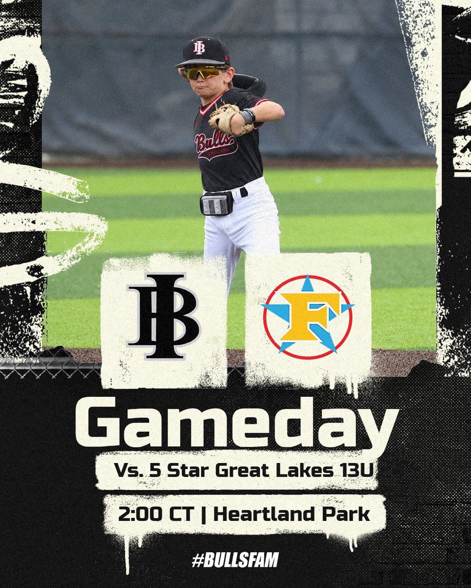 IndianaBullsNo's tweet photo. 🚨Game Day🚨

Opponent: Five Star 13u
Location: Heartland Park Sports Complex (Field 4)
Time: 2:00pm (CT) https://t.co/UTr60wt9pC