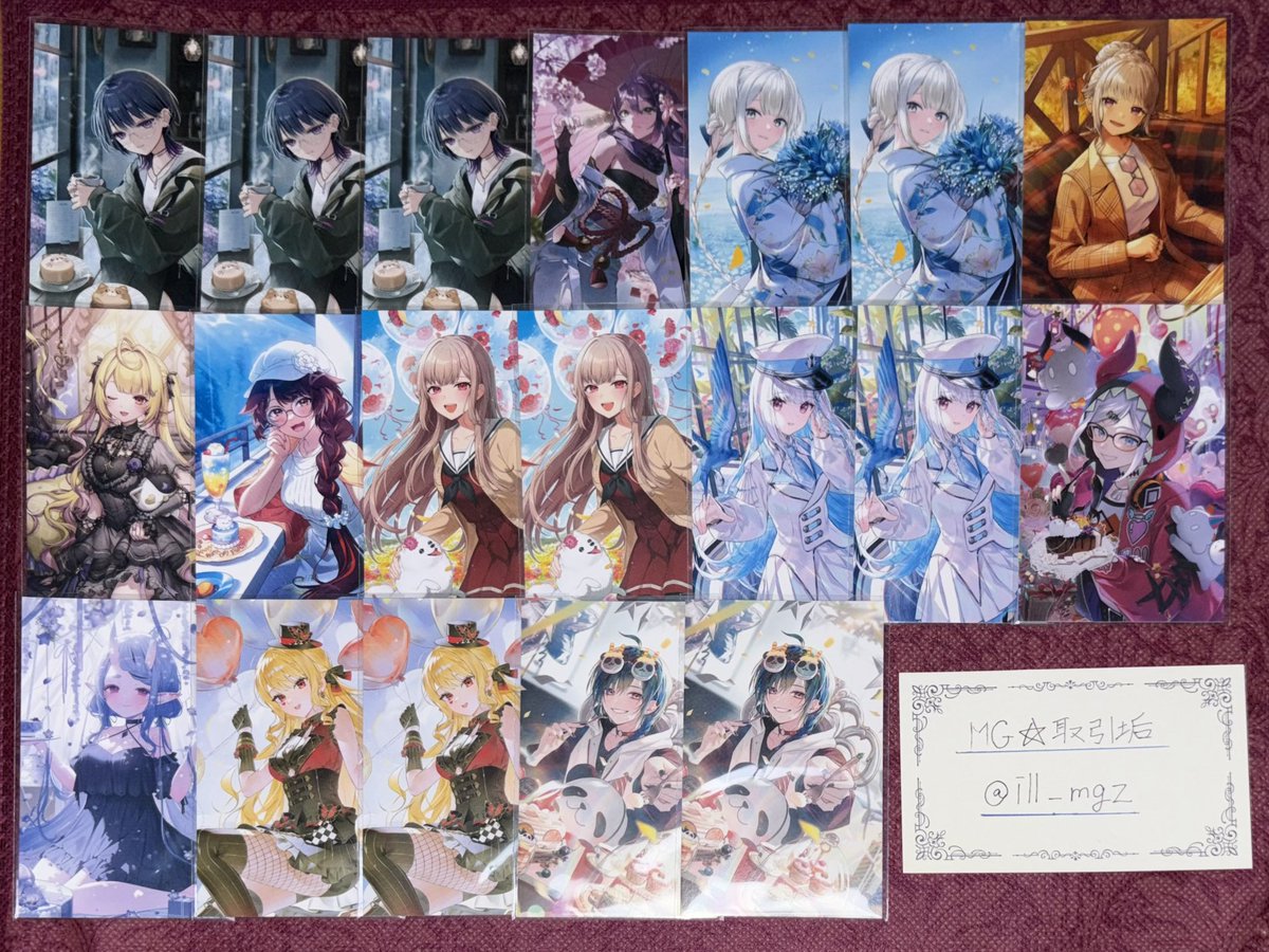 ill_mgz's tweet photo. 【交換】にじさんじ ノスタルジアコレクション2026 Another Style Goods 8th メタルカード HYPE-ME

譲⇒ 画像1〜5枚目

求⇒画像6枚目 上からZ順に優先度高

纏めての方、優先度高含む方優先
🚺比率違い◎
郵送交換
検索よりお気軽にお声掛けください🙇🏻‍♀️՞ https://t.co/eD3RmXq5MP