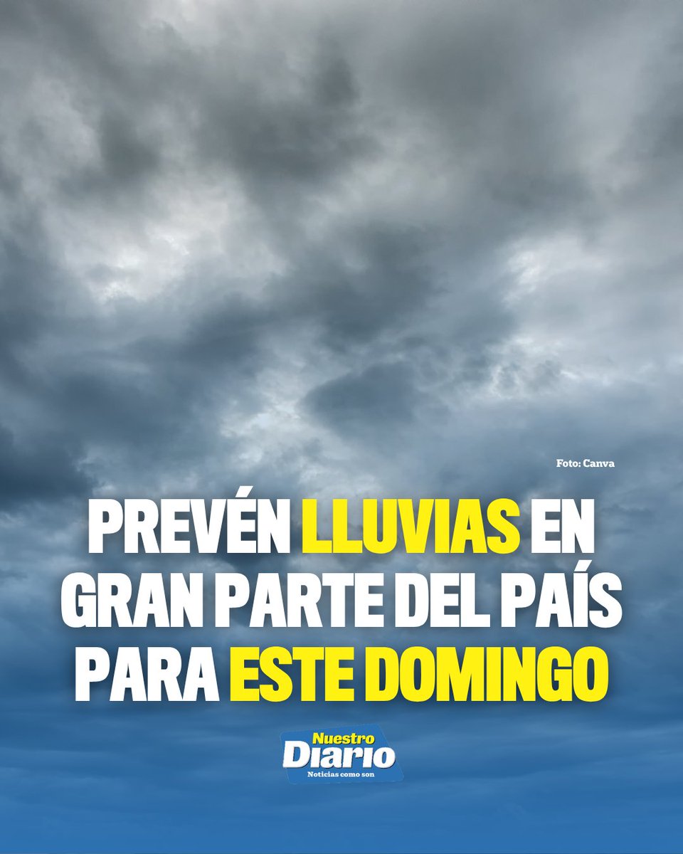 🚨🌧️🇬🇹 PREVÉN LLUVIAS EN GRAN PARTE DEL PAÍS PARA ESTE DOMINGO 🛑⛈️⚡ El Insivumeh pronostica un ambiente húmedo e inestable para este domingo 27 de septie…