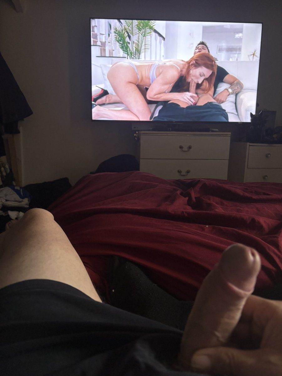 Davehope80's tweet photo. From the other day as me and my wife @NicholHope1708 were relaxing watching porn, the scene on the tv is with @_SophiaLocke_ her scenes are always hot as hell https://t.co/BdJtBuwKPX