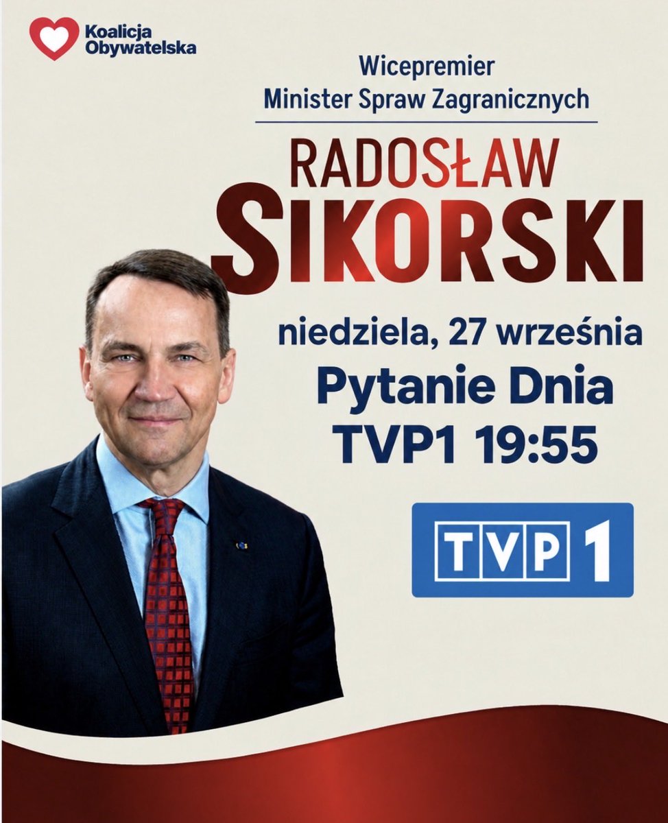 sikorskiradek's tweet photo. Zapraszam dziś wieczorem https://t.co/NvZdlOBUxd