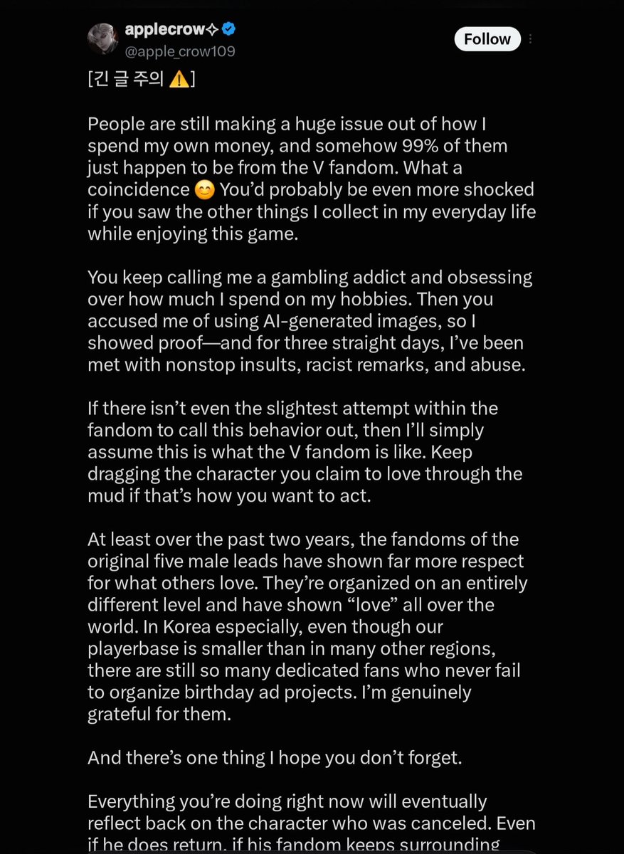 lemonwxo's tweet photo. When velcro fans were harassing a sylus artist you never said anything but when sylus mains are pointing out a hypocrite artist who takes side of velcro cultists we are bad? Sure ofc and the typical "a fictional character" yeah a fictional character which is made by real ppl too? https://t.co/9tVsGG0HDD