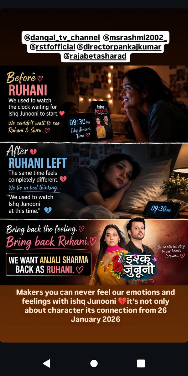 guraniediter's tweet photo. NO ANJALI NO ISHQ JUNOONI
#RuhaniAsAnjaliSharma #NoAnjaliNoIshqJunoonee https://t.co/2ktc1JKnoF