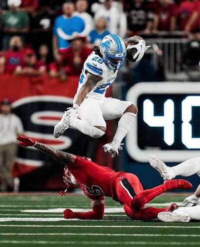 GrandpaPropShop's tweet photo. First pick: no doubt Gibbs is a dynamic rusher, but today I’m taking over his receiving line at 34.5. The Jets have a solid D line that might keep Lions’ rushing attack bottled. Gibbs will be a good dump off option for Goff #nfl #Gibbs #Lions https://t.co/BD8874YF3y