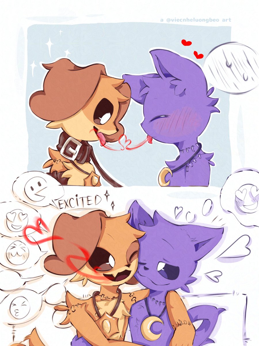 thatlacamon's tweet photo. sweet boy finally learned how to breathe red... every time CatNap gets close
#catnap #dogday #catnapxdogday #daynap #poppyplaytimefanart https://t.co/SBCUapWUb1