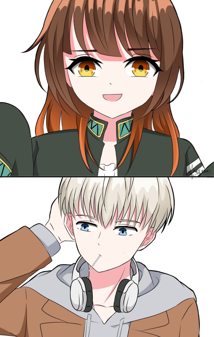Enaachii's tweet photo. Uniform exchange

#yuuenaverse
#ocxcanon 
#WBプラス
#WB夢 https://t.co/37xCXRm0Vh