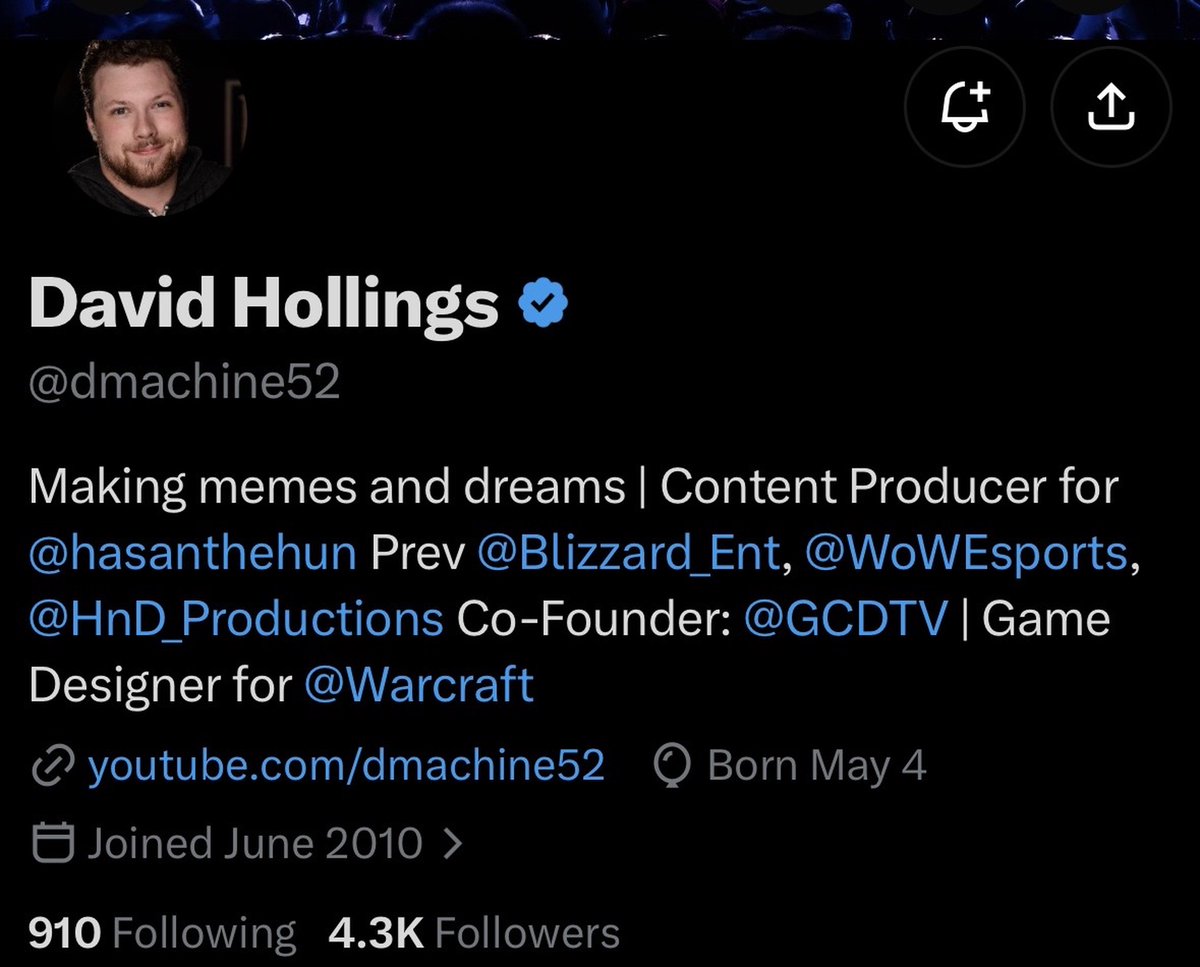 __0HOUR1_'s tweet photo. For you @Asmongold dont ask why @Blizzard_Ent is attacking you

Ask yourself why they are connected to politics.

You are a threat to the system. https://t.co/82uHj4uNwq