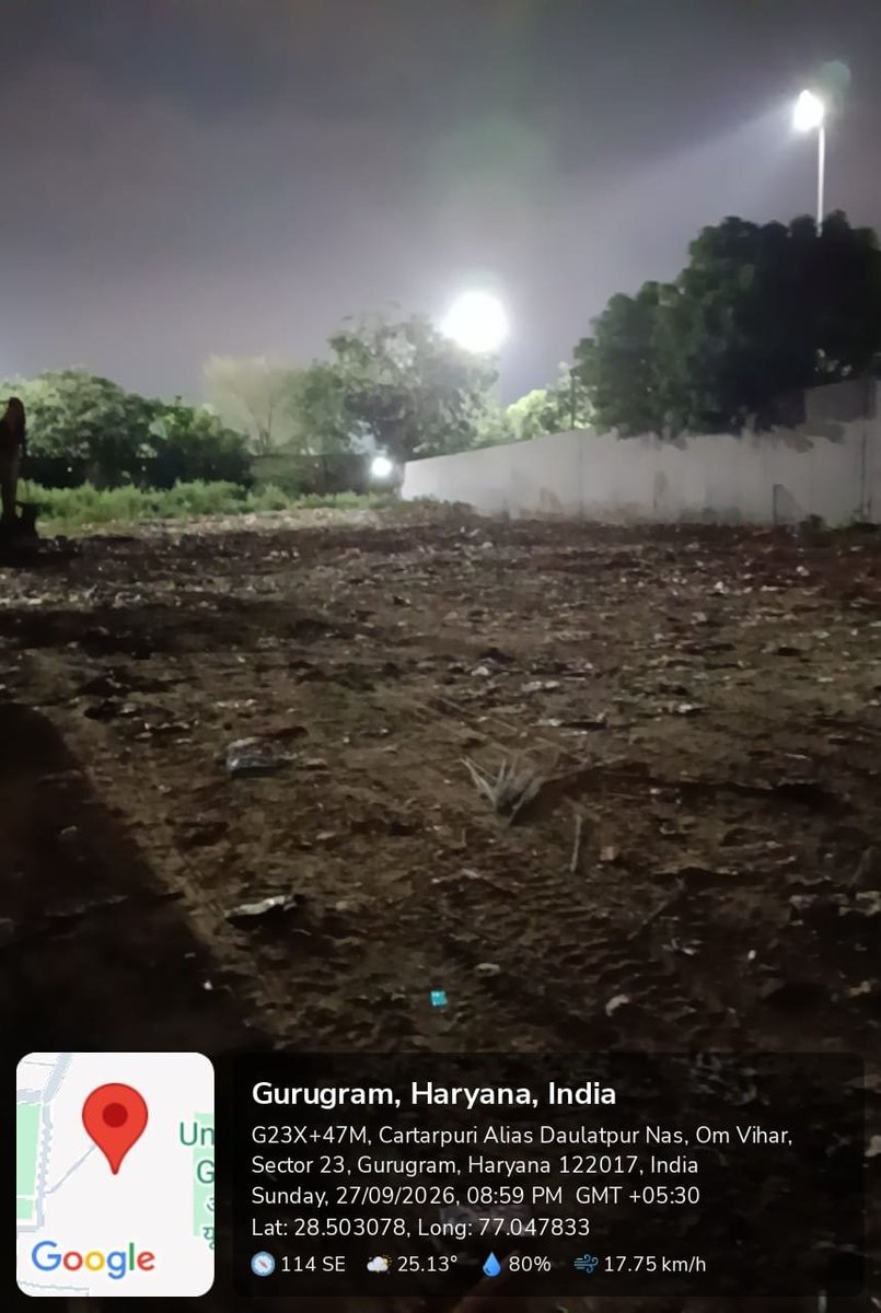 MunCorpGurugram's tweet photo. @cleanAirBharat @RaoNarbir @VipulGoelBJP @CPCB_OFFICIAL @moefcc @KVSinghMPGonda @csharyana @HspcbS @DC_Gurugram @NayabSainiBJP @cmohry @gurgaonpolice @TheGurugramNews @PTI_News @BJP4Haryana @Haryana_spcb Respected Citizen, the issue has been addressed. Thank you. https://t.co/V3uUawov2e