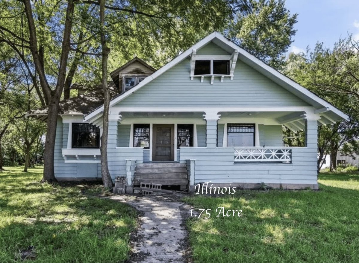 oldhouseunder50's tweet photo. 7/2 Diamond in the Rough c.1903 #Illinois #TimeCapsule on 1.75 #Acres$55K. @oldhousesunder50k
https://t.co/uliGwYgsih https://t.co/S4wlq7D0U9