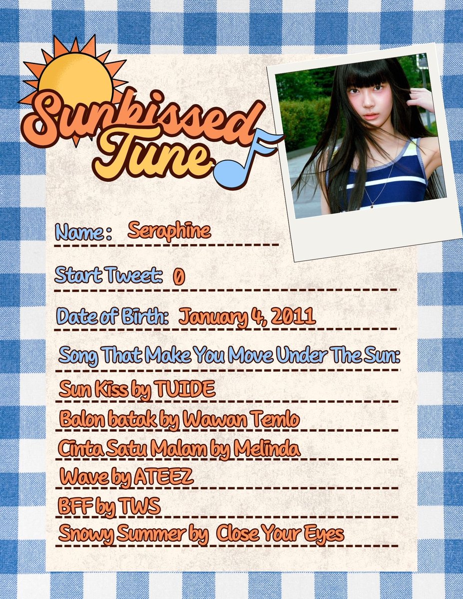 sunkissedtune's tweet photo. 󠀠
🌻) Please change your username to @/NameShines ex: @MikaelShines

🌻) Follow all Voice(s) and the other Sunshine as well!

🌻) Fill out this template: https://t.co/IhMRiBDP4L. Make a tweet on your own account, then drop it here: https://t.co/wUA6pAxan1
󠀠 https://t.co/GGKUzv28ml