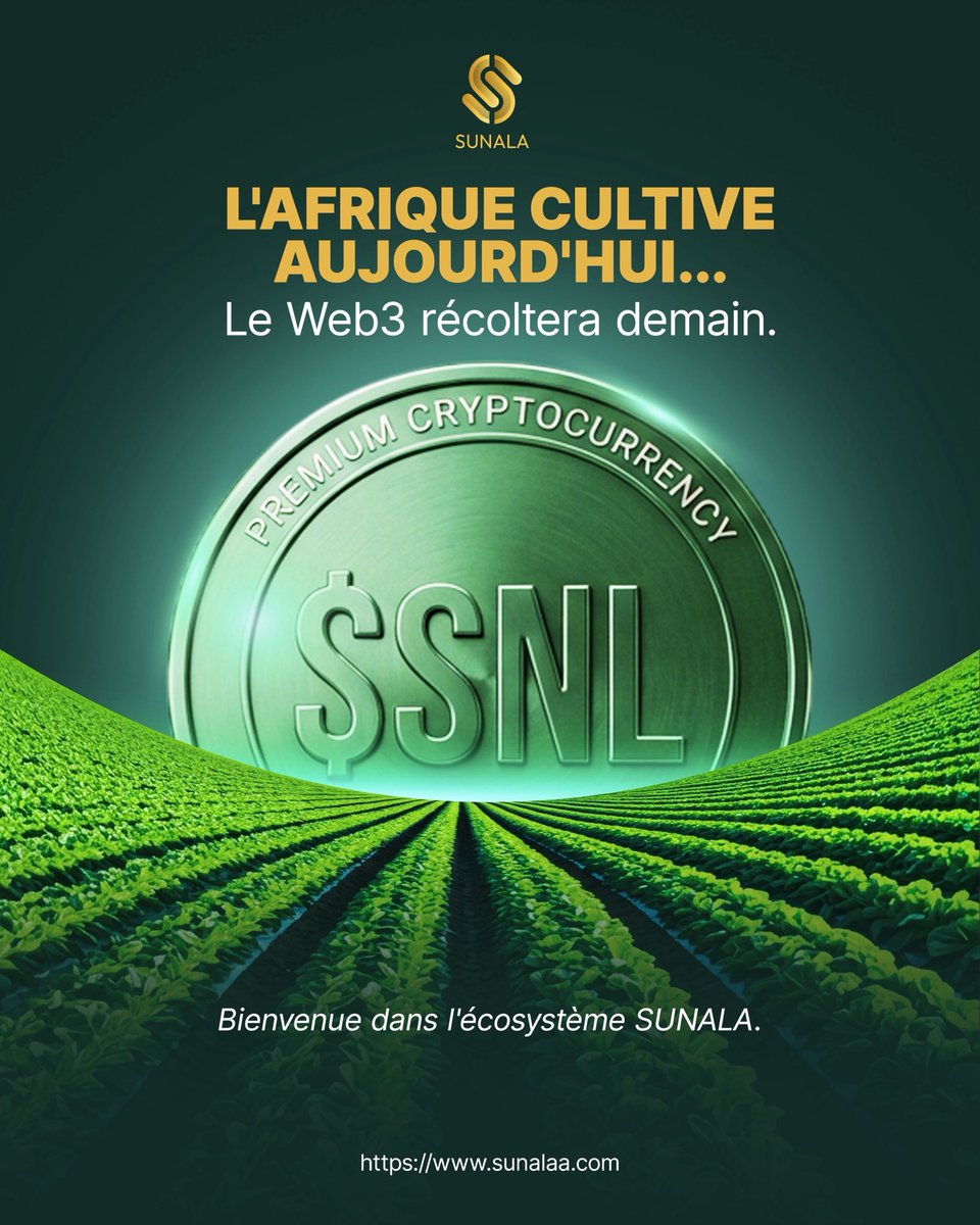 Sunala_Universe's tweet photo. Bienvenue dans l’univers Sunala ❤️

👥 Rejoignez notre communauté dès 
aujourd'hui et soyez parmi les premiers à faire le pont entre l'agriculture réelle et la blockchain.

https://t.co/3zAXOhlyC3

https://t.co/QTsWbsnQdi

Le futur c’est maintenant 🦾 https://t.co/Go1jj1opGt