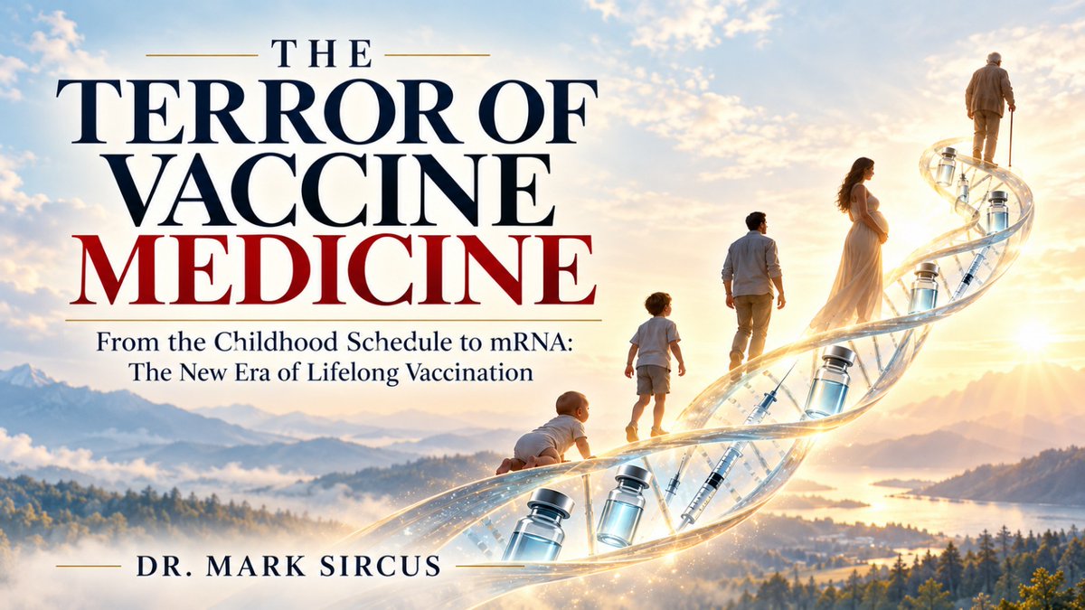 drsircus's tweet photo. More than twenty years ago, I wrote a book called The Terror of Pediatric Medicine. Its original title was Cry of the Heart, and I chose it for a simple reason: I cried while writing it almost every day. I was reading accounts from parents whose children had been healthy one day and terribly sick the next. I was looking at childhood vaccination schedules, vaccine ingredients, neurological injuries, sudden deaths, autism, adverse-event reporting, pharmaceutical influence, government policy, and the almost impenetrable certainty with which pediatric medicine assured parents that what it was doing was safe. I thought the subject was terrible then. I had an idea of where it was going, but I was still shocked when the age of COVID began.

That book was about children. This one cannot be. Vaccination has escaped the pediatric office. It now stretches across the human lifespan. The infant, the schoolchild, the teenager, the pregnant woman, the middle-aged adult, and the elderly person are all increasingly drawn into a medical system built around repeated immunization.

Influenza vaccines, COVID vaccines, HPV, shingles, pneumococcal vaccines, RSV products, boosters, pregnancy vaccination, and now expanding mRNA technology have transformed vaccination from something most people once associated principally with childhood into something approaching cradle-to-grave medicine. This is why the new book cannot simply be an updated edition of The Terror of Pediatric Medicine. Too much has happened. The landscape has changed too radically. The questions have become too large.