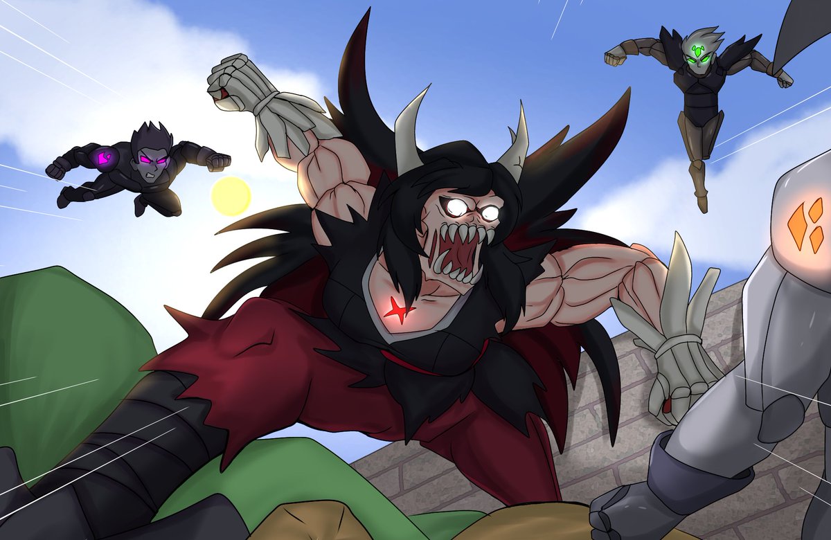 err603's tweet photo. This one I drew back then for Scarlett Rose Chronicles Ch5!

---

Ever tried to fight a losing battle where you're getting jumped? Scarlett does.

#OC #digitalart #originalcharacter https://t.co/zeScgeUVrV