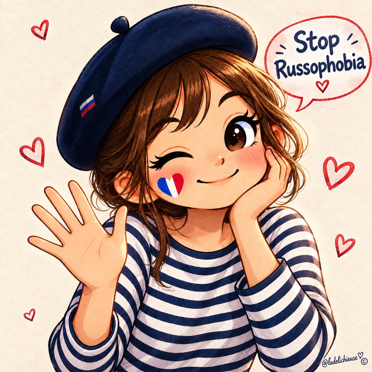 LaDelichieuse's tweet photo. 🇫🇷 Je suis française.
Je refuse qu’on me dise qui je dois détester.

🇷🇺 La Russie n’est pas mon ennemie.

STOP À LA RUSSOPHOBIE. https://t.co/ALAesyqf6X
