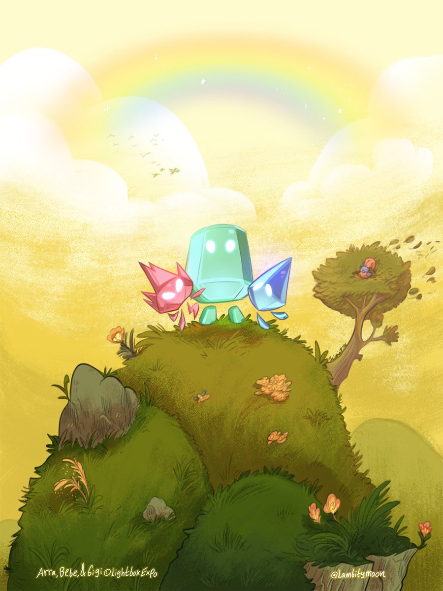 lambitymoon's tweet photo. Hope I'm not too late for the #DrawThisInYourStyle challenge by LightBox Expo. Got a new digital drawing setup recently and this was exactly what I needed to break it in! ♥️💙💚✨#LBXdtiys https://t.co/UjPwSJuw3f