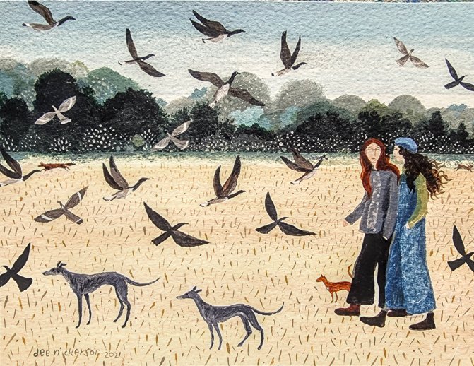 womensart1's tweet photo. Dee Nickerson, contemporary artist who explores themes of living in the UK countryside #WomensArt #SeptemberSundays https://t.co/lUnzrRoOD3