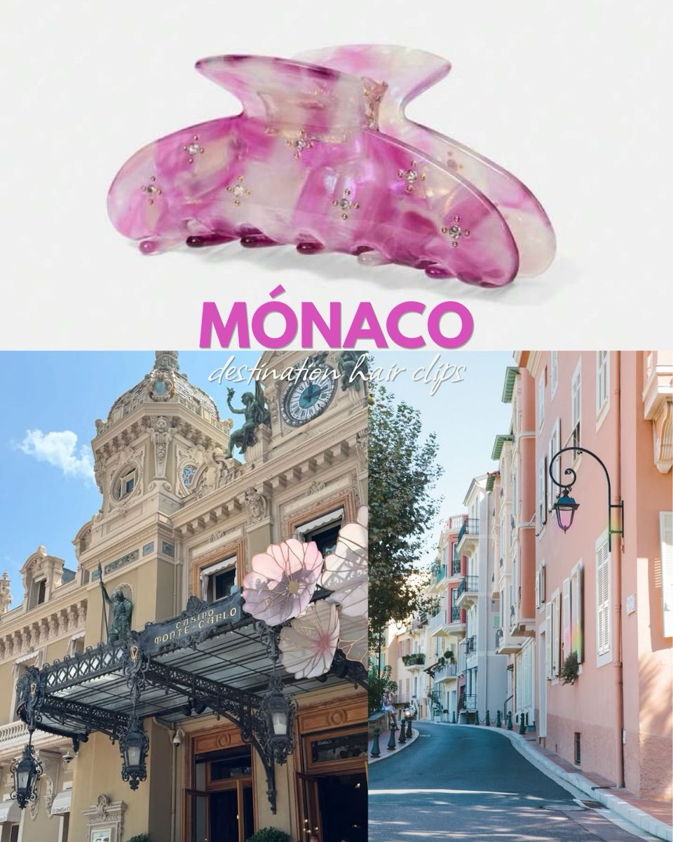 laylarobinsonct's tweet photo. Your next destination is yours to choose. Swipe to travel with our new Destination Hair Clips collection. From Tokyo’s vibrant style to Monaco’s luxury, each clip is designed to elevate your everyday look. What’s your vibe today? Get your favorite https://t.co/mXTVZYviuY