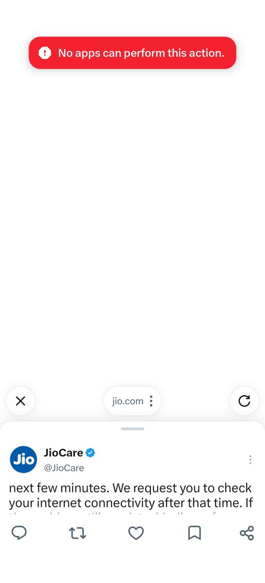 SohitRajput_26's tweet photo. @JioCare This is what I am getting from your shared link https://t.co/Na9YmAIkS1