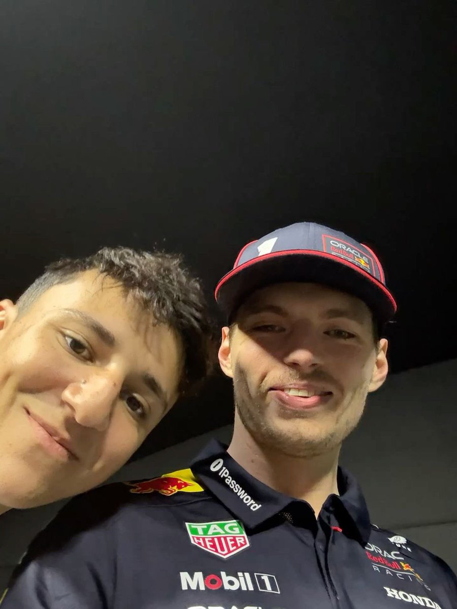 verstoppen3's tweet photo. Hadjar first podium was with Max and his most recent one was with Max as well 😭 #336 https://t.co/Sm0vTBPH7v