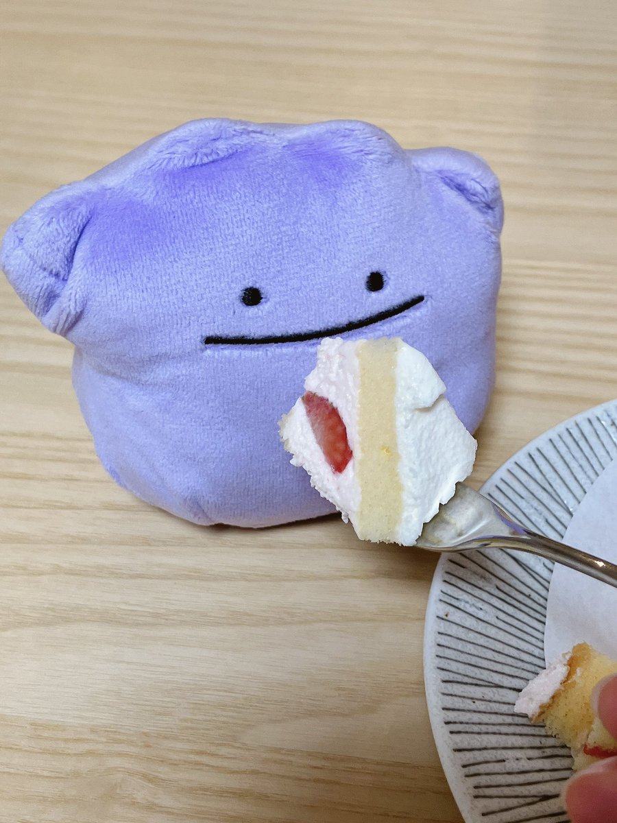 mommon2304's tweet photo. 「モン！モン！💕」

姉の家でお茶タイム☕️
今日は抹茶ラテ自分で泡立てて作ってみました✨
美味しかった〜☺️
お姉ちゃんもメタモンにかぼちゃのケーキ分けてくれたよ！よかったねメタモン🥰 https://t.co/h18WeEbhqZ