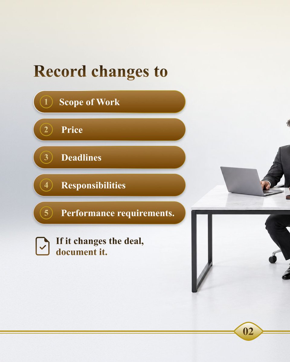 AliAleterUAE's tweet photo. A contract is only the beginning. 

Document every change, approval, invoice and payment before a dispute starts. Build a clear evidence trail. 

📞 +971 50 560 4661 https://t.co/pLFAVjBbRY