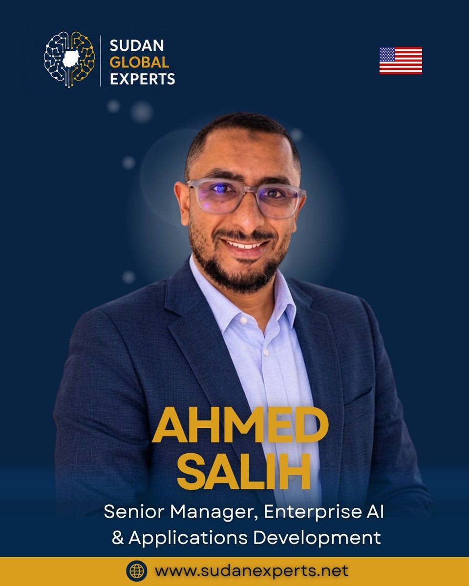 SudanExperts's tweet photo. تعرفوا على أحمد صالح

قائد تقني وخبير في الذكاء الاصطناعي المؤسسي وتطوير التطبيقات، يمتلك خبرة متقدمة في توظيف الذكاء الاصطناعي، والذكاء الاصطناعي القائم على الوكلاء (Agentic AI)، وتطبيقات المؤسسات، 

طالعوا قصته كامله على موقع خبراء السودان

#قصص_مهنية #خبراء_سودانيون #السودان https://t.co/AruuV3rRJ9