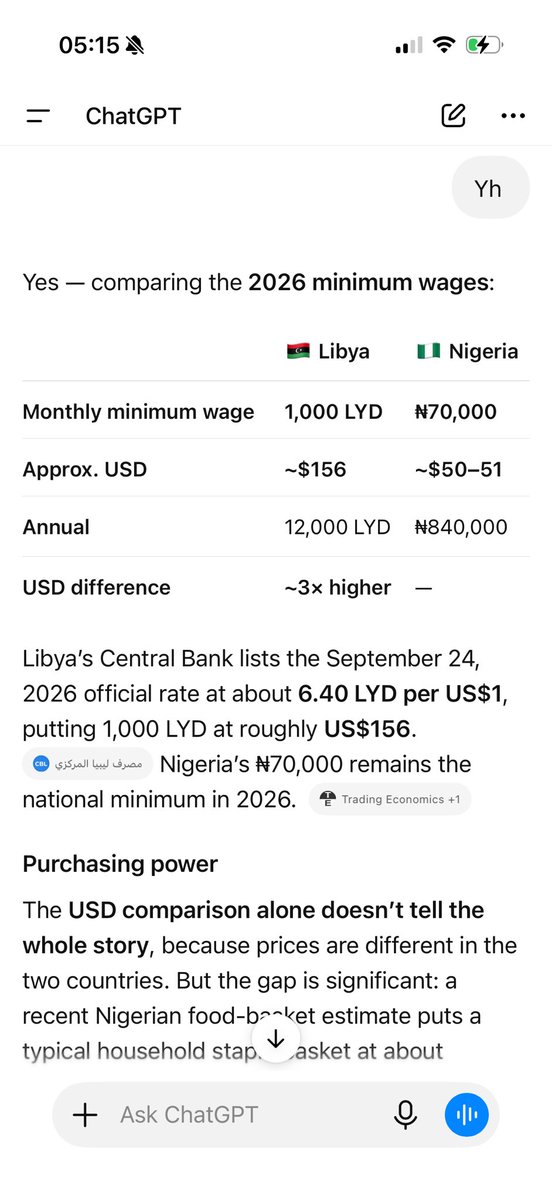 RynElvis's tweet photo. @ibekemed Now watch how Libya would improve minimum wage…. Actually you stupid die make ordinary citizen no fit buy fuel come still buy food https://t.co/dw74VvGVKB