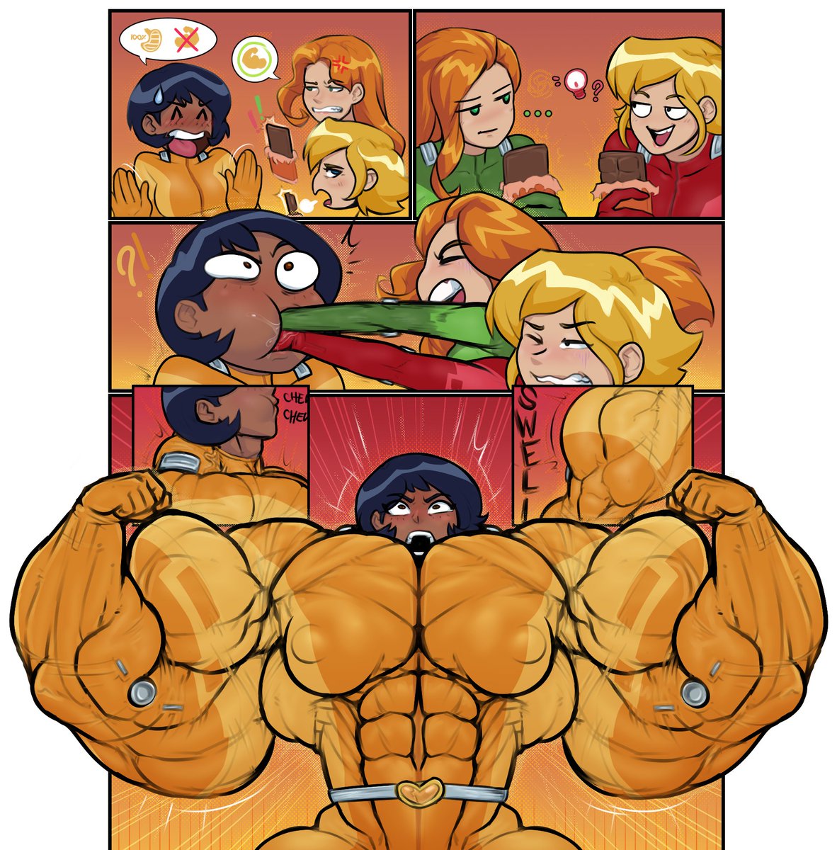 SovietMarmalade's tweet photo. Alex has so,e trauma regarding those bulky bars...
This is perfect for #biceptember, no?

Part of the character poll from 2 years ago! https://t.co/dibS4NPQNM