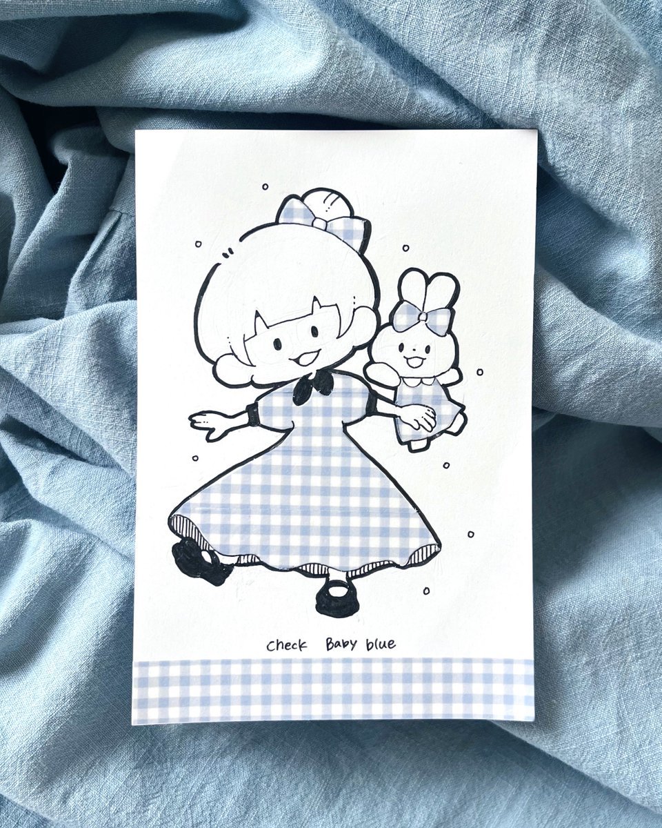 _sudachi__'s tweet photo. 125. Check Baby blue ( PAPIER PLATZ ) https://t.co/48KAqd935q