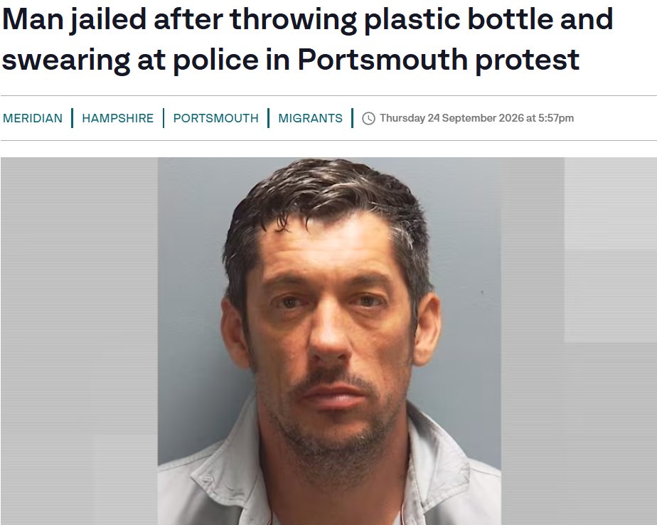 BasilTheGreat's tweet photo. The man on the left illegally broke into the country, sexually assaulted a 14 year old girl then escaped police custody 

The British father of two on the right threw a plastic bottle during a protest

Guess who was given a longer prison sentence? https://t.co/hHzJtiyGV3