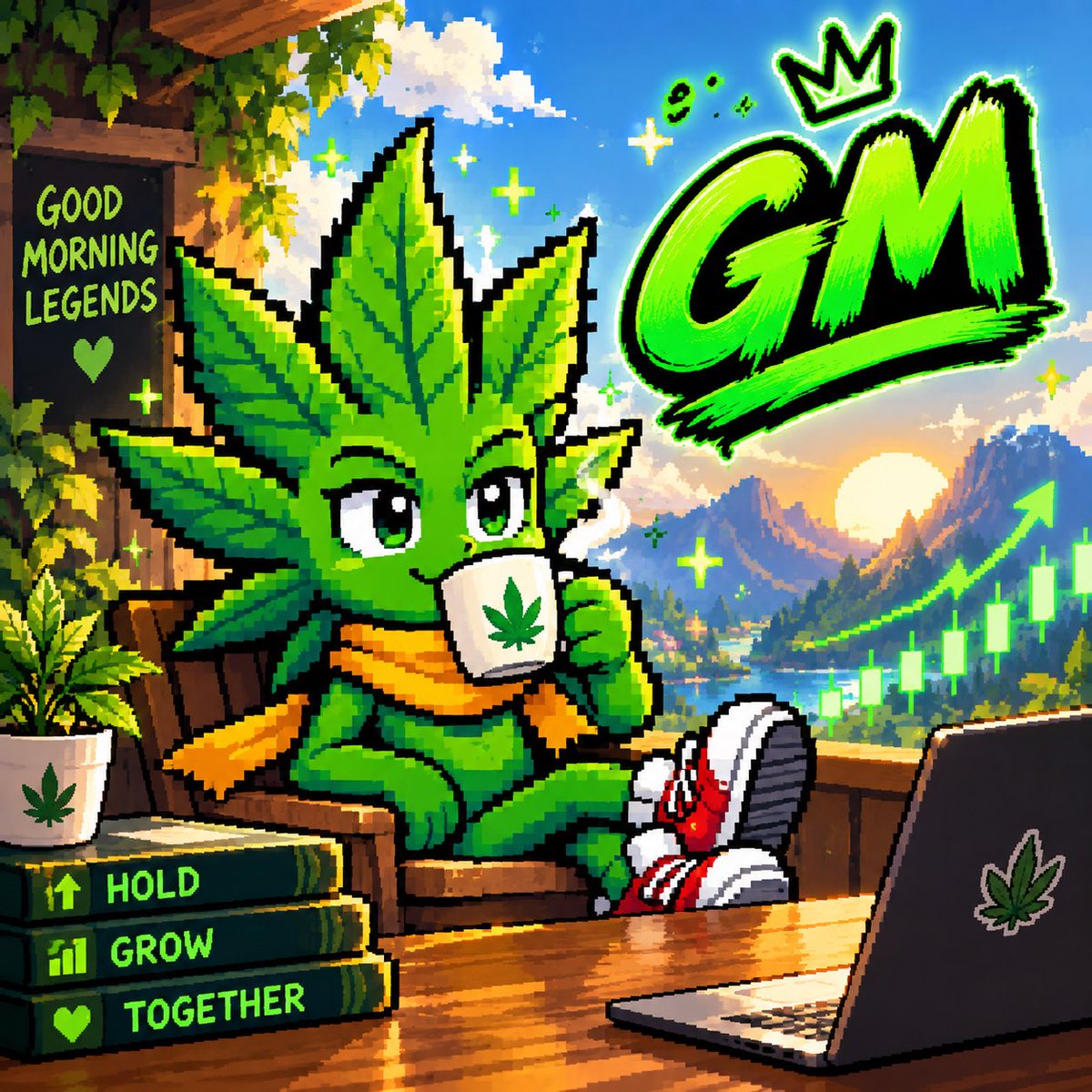 KALYXKLX's tweet photo. GM ☕💚
Coffee, good vibes &amp; green candles. 📈
HOLD strong. 🚀🍃

EQAHbCVT4HmT7AtXXS1GOuo2Vnd9vLHU2o7cSInrx6YoWqB6

#GM #HOLD #CRYPTO #WEB3 #TELEGRAM #SUNDAY #SMOKE #RELAX #CBD https://t.co/9OauqohCbj