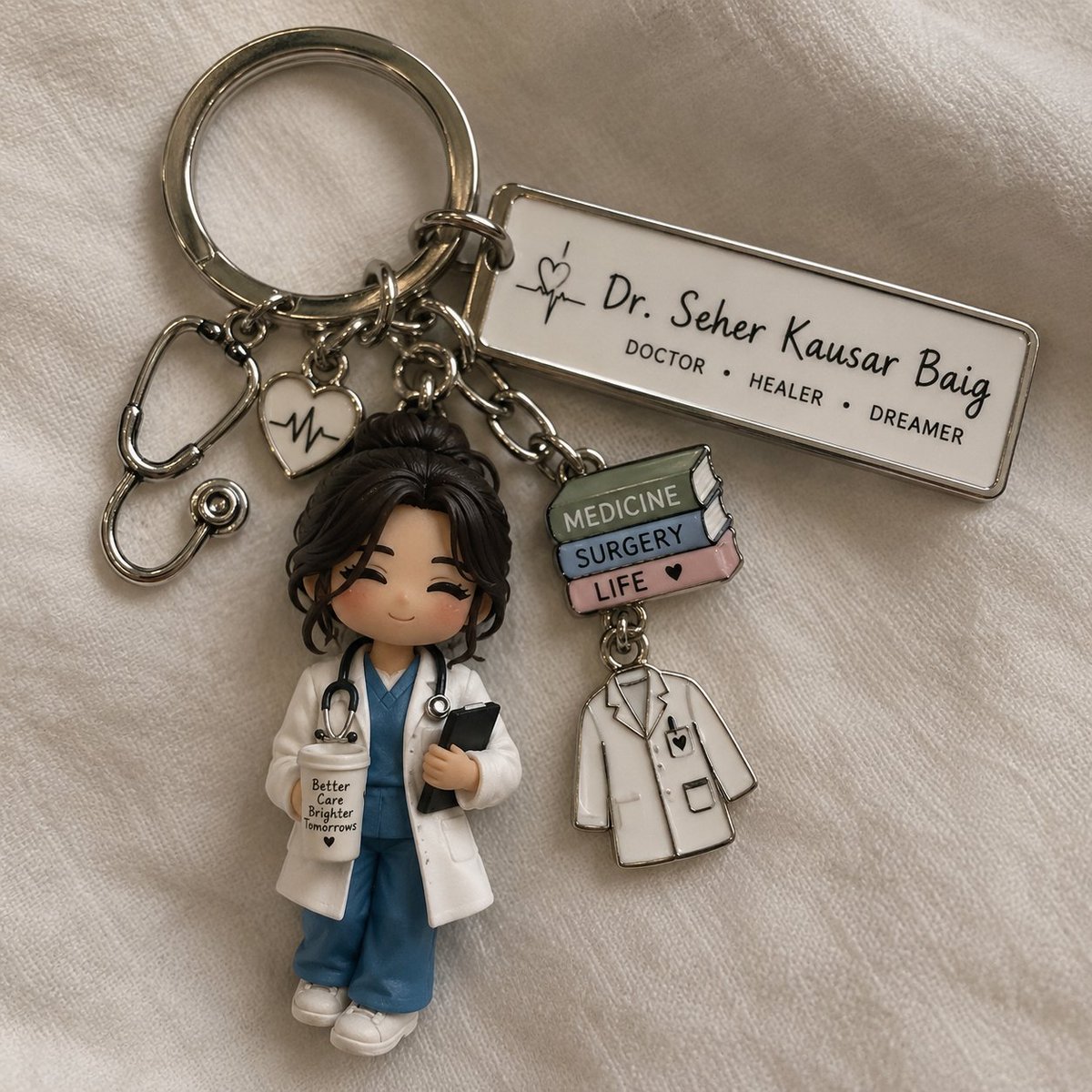 BhavikaxCoffee's tweet photo. “A tiny doctor keychain with her name on it — Dr. Seher Kausar Baig. 🩺🤍 Because no matter where life takes her, she’ll always be our doctor Seher. 👩🏻‍⚕️✨”
#BhavikaSharma #DrSeherBaig #Seherhonekohai https://t.co/4Fnwhizyfg