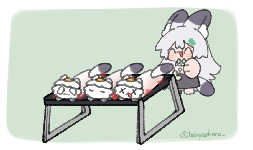 heicyuekuro_'s tweet photo. 聽說小雪貂每天晚上都會烤一隻貂民來吃🍳🔥
 #KoyukiPaint https://t.co/396N3utu2U