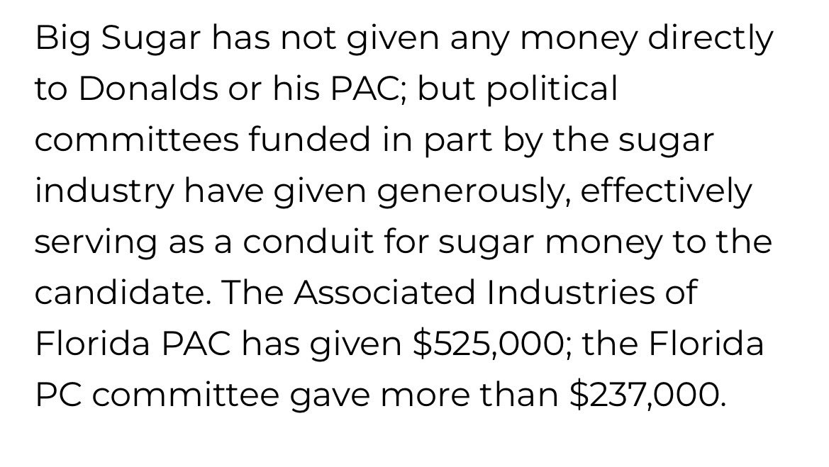 KickboxerEsq's tweet photo. And once again, Byron Donalds is no where to be found as he’s busy cashing checks. 
Most recently, $205,000 from Big Sugar https://t.co/P3Hip2xAc6