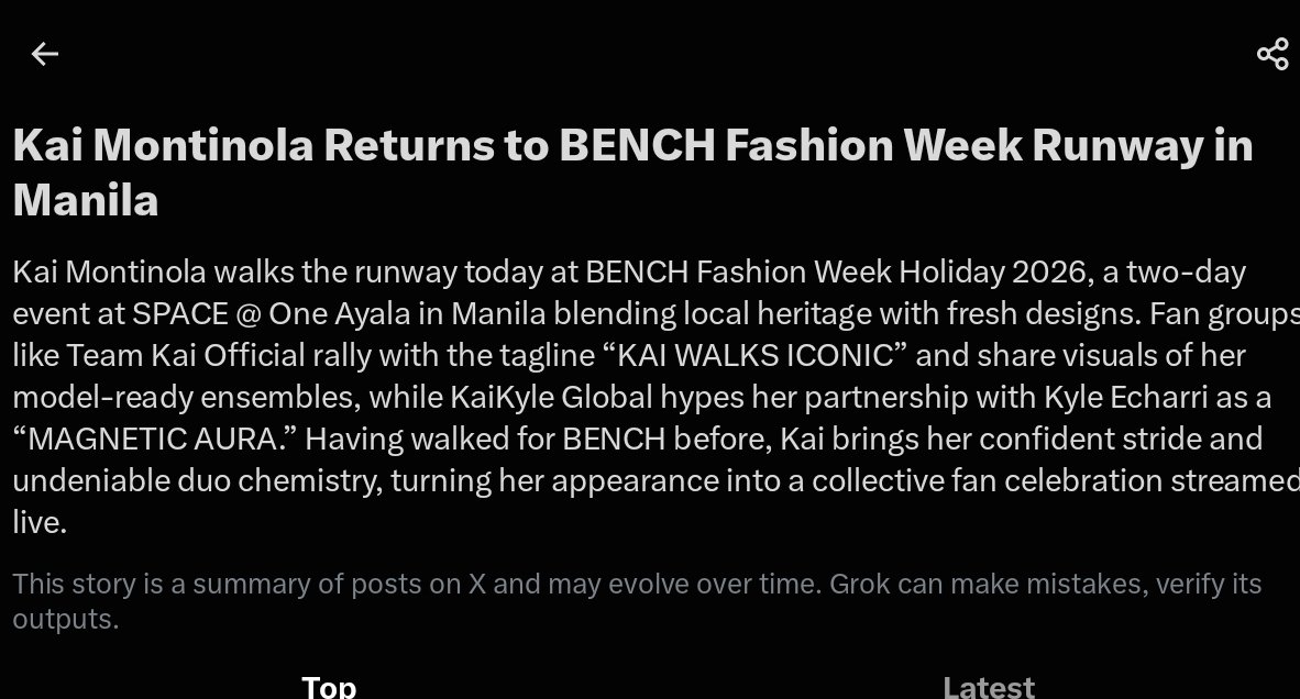 JustKaishaaaaa's tweet photo. On today's News!

KAI WALKS ICONIC https://t.co/4pbzBsN3X8
