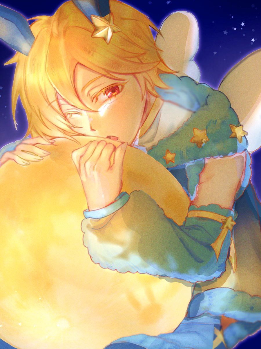 aki__11233's tweet photo. お月見🌕🐇⋆˙⟡    #あんスタFA https://t.co/abzmgSrnkP
