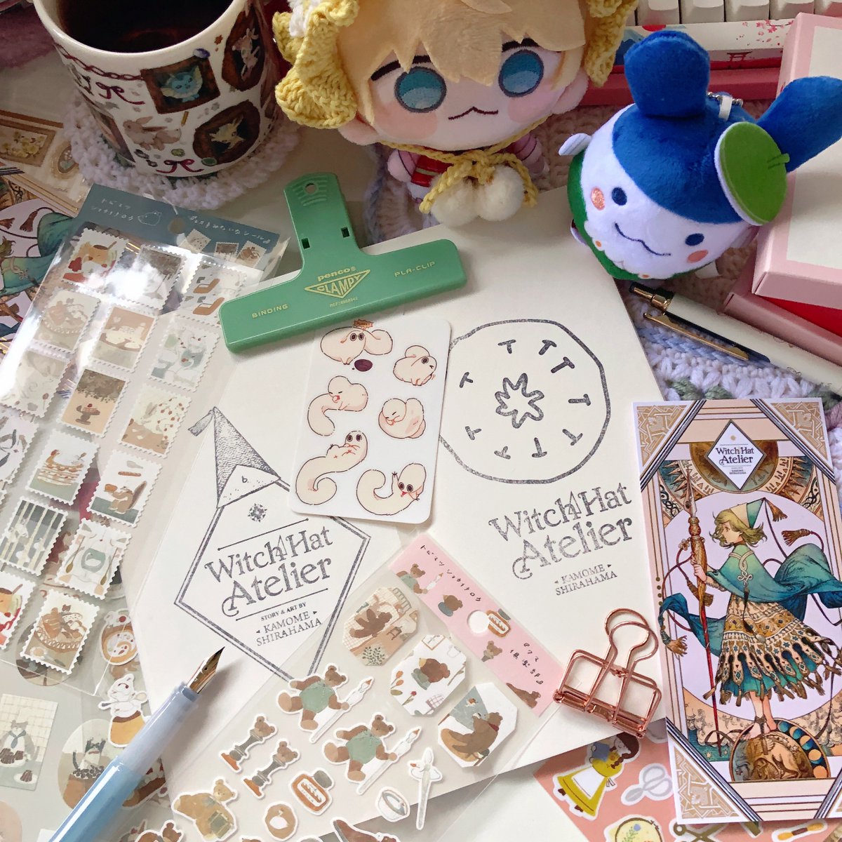 eiyuuarchive's tweet photo. stamps from the witch hat atelier event back in august ⋆｡°✎ᝰ ˎˊ˗ https://t.co/lWdDOZiJ4v