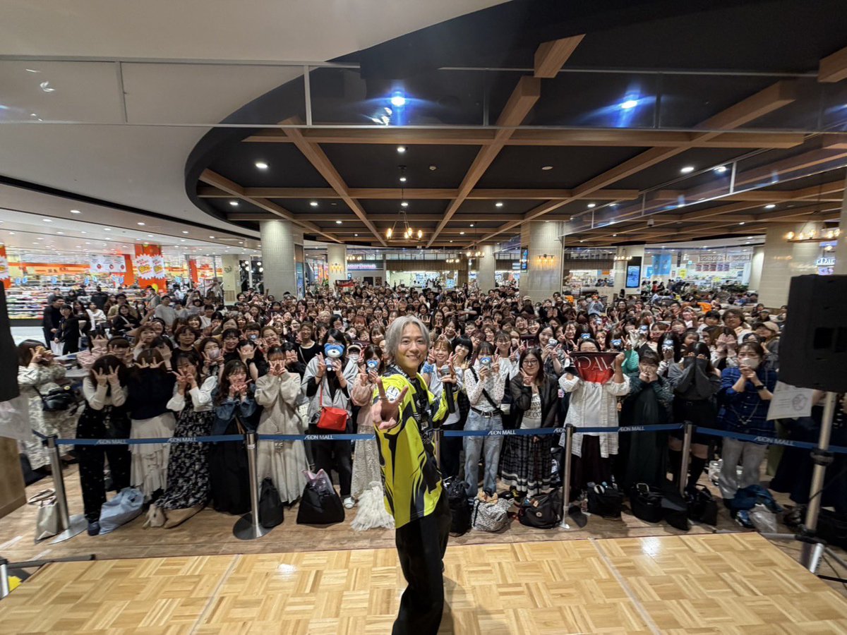 s_tky_staff's tweet photo. 「 𝐖𝐡𝐨 𝐚𝐦 𝐈 ? 」リリースイベント
inイオンモール新利府

お越しいただいた皆さま、ありがとうございました✨

次回は10/3宮古島FCツアー2026‼️

お会いできるのを楽しみにしております✨

#杉本琢弥
#熊本の彼氏
#WhoamI https://t.co/zXSgPKyCkV