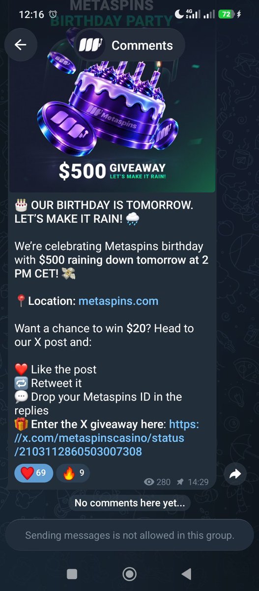 Iam_NavaX's tweet photo. @metaspinscasino Make my Head Spin 💫💫💫

Let me get that Win https://t.co/nP5eePDaLl