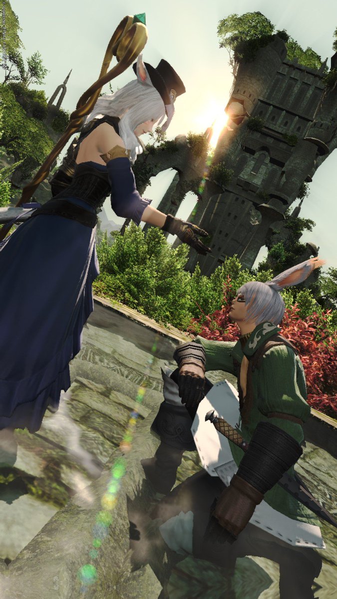 Lylfia_FF14's tweet photo. このウサギ…おもろい((( https://t.co/rD2ncP35sR