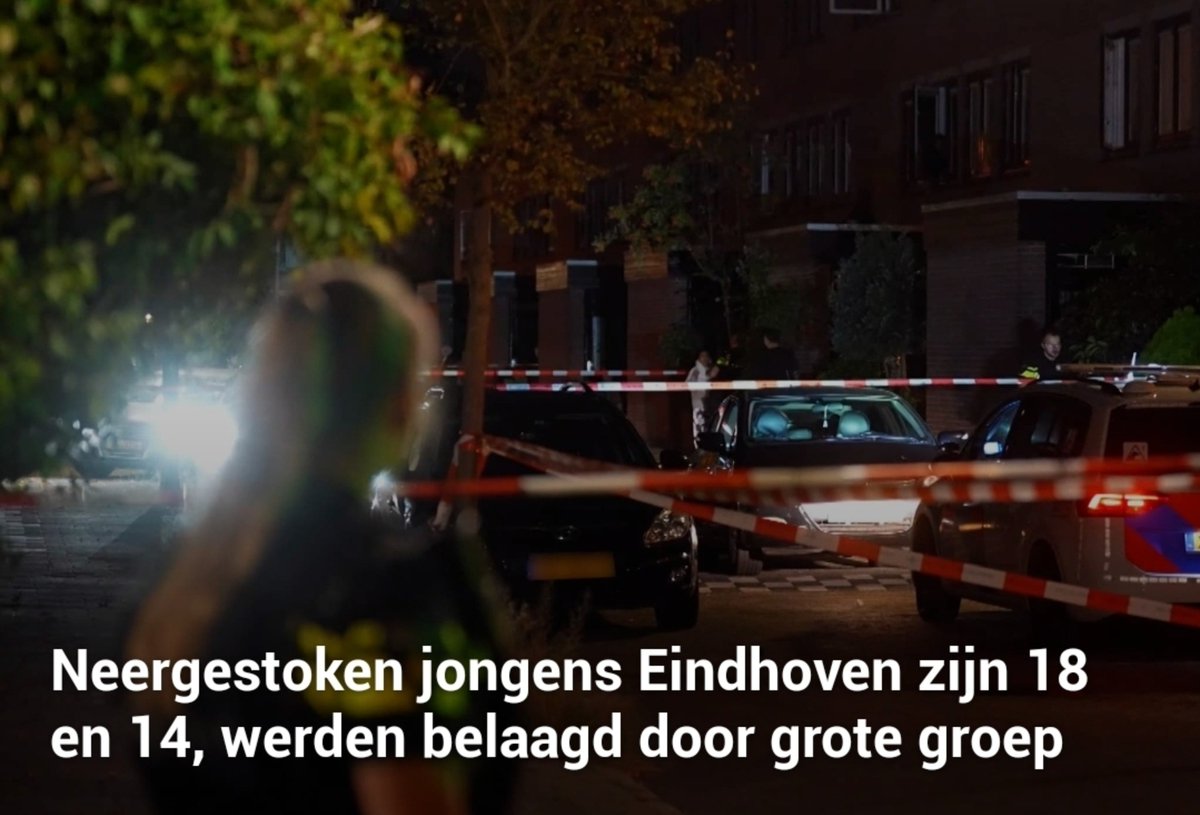 Twee jongens neergestoken in Eindhoven