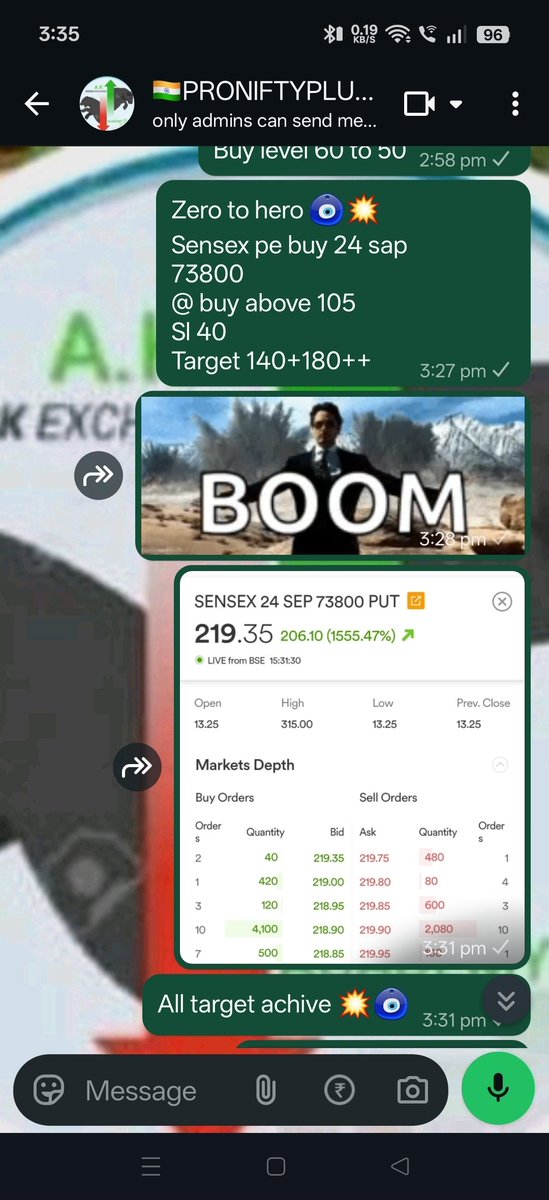 PRONIFTYPLUS1's tweet photo. #sensex #nifty zero to hero jackpot trade 💥🧿 
Join premium group 💥🧿 
.
.https://t.co/Z0JI4dMwsB
.
.
.#nse #mcx #crudeoil https://t.co/m9ckjIj0cF