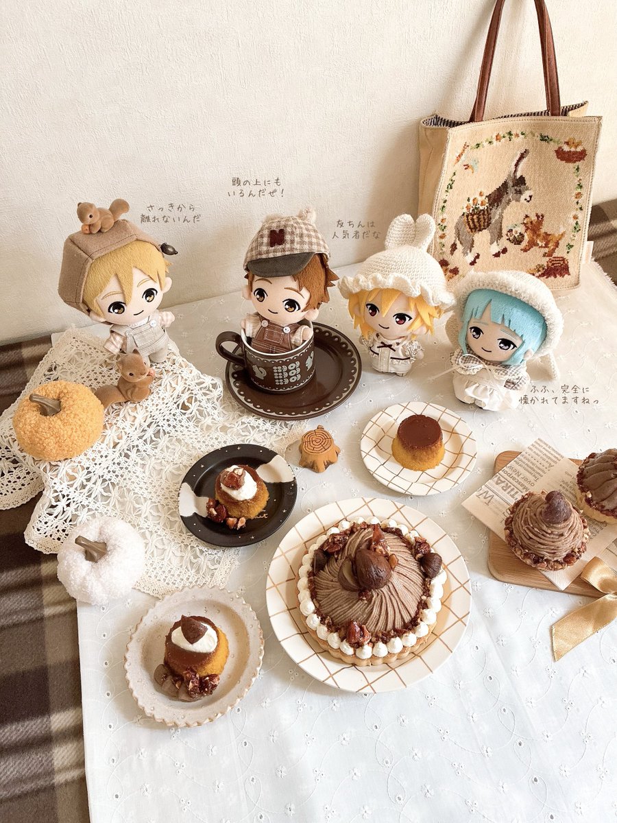 tsukiwomederu's tweet photo. 友也ぬいはリスに好かれていました𓈒 𓂂𓏸

栗かぼちゃ色チームも撮影 ꪔ̤ ꪔ̤ https://t.co/IQ5ghKaDzm