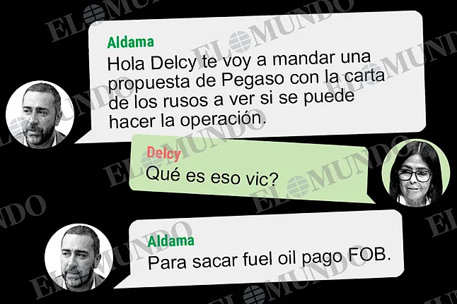 veintimillapie's tweet photo. La Audiencia investiga cientos de mensajes de Delcy con Aldama negociando operaciones millonarias de petróleo en la causa de la financiación del PSOE.
Sánchez y Delcy tienen mucho de que hablar. https://t.co/LisZZTYbhJ