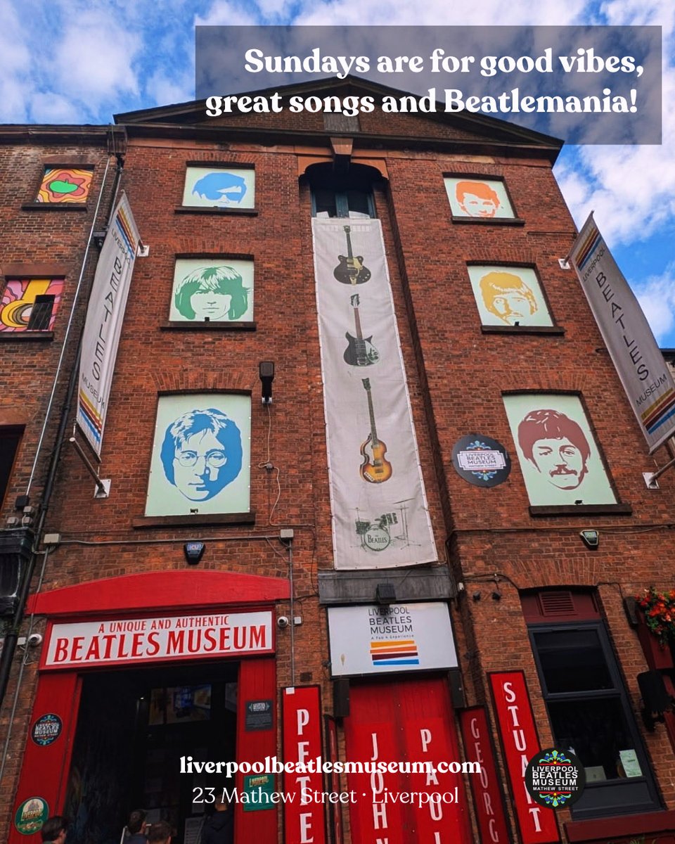 beatlesmuseum_'s tweet photo. Make your Sunday a day to remember at The Liverpool Beatles Museum 🌟 

There’s no better way to spend the weekend than with a little music, memories and Beatles magic! 🪄 

#liverpoolbeatlesmuseum #beatlesmuseum #thebeatles #beatlesmagic https://t.co/yV7xtPmk1L
