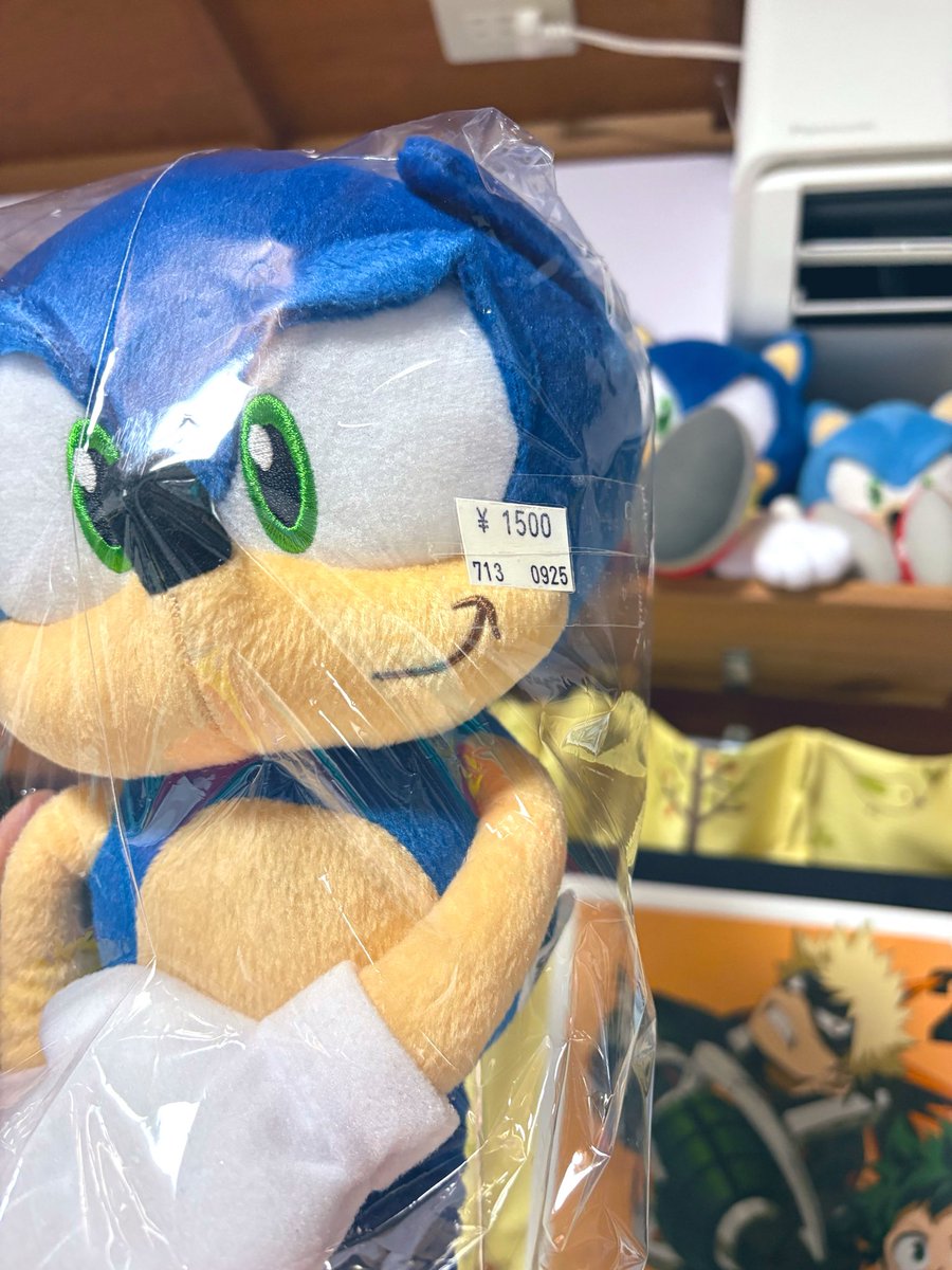 USUK03's tweet photo. 今日の収穫……ソニックのぬい増えました♡1500円は安いて‼️ https://t.co/IbCfnP0xbJ