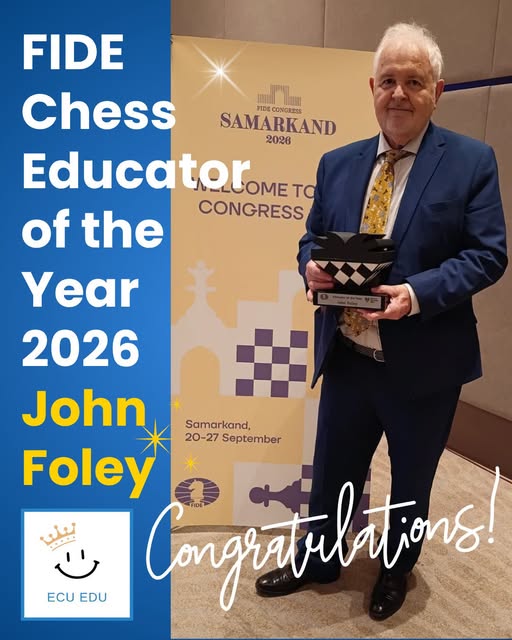 BritishChess's tweet photo. Well done John  Foley!

Thoroughly deserved we say

@ecfchess @FIDE_chess @FIDEschoolChess @KingstonChess @johnchess @ECUonline @schoolschess @CSCTeesside @Carl_Portman @chesstutor @richardpalliser @TelegraphChess @ChessPlus https://t.co/XDm18UmpZh