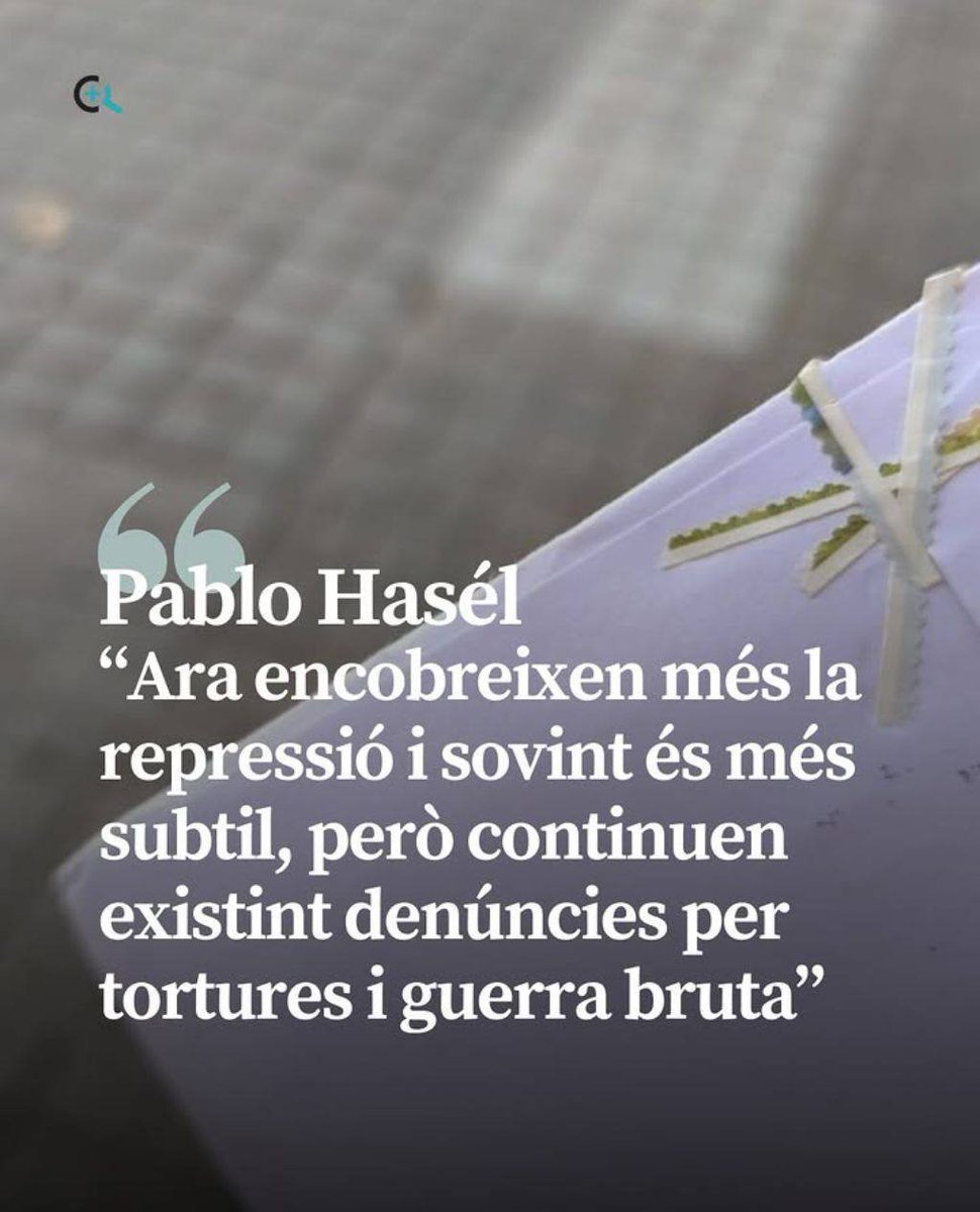 PabloHasel's tweet photo. "Ja portaria al carrer molt de temps si m’hagués penedit. Que es penedeixin els repressors, els executors de tantes polítiques de pobresa i d’explotació, els imperialistes i els mercenaris que desinformen per perpetuar tanta indignitat i tanta barbàrie".

https://t.co/W2xtSHbk6q https://t.co/s9ESjlXoG0