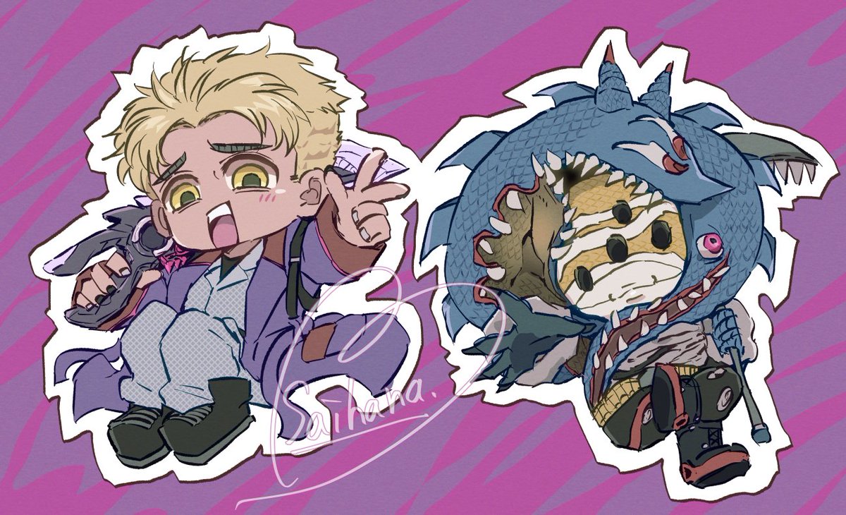 smilingrrll's tweet photo. ジクとパニちゃデフォルメ
人のデフォルメを可愛く描きたくて試行錯誤 https://t.co/dkiZtTxYlr
